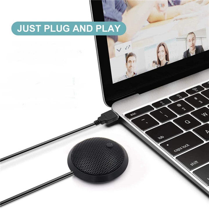 LKPCIGCXM%202X%20Conference%20USB%20Microphone,Omnidirectional%20Condenser%20PC%20Microphone%20with%20Mute%20Button%20LED%20Indicator,Plug%20&%20Play,for%20Game%20-%20Image%205