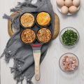 4 Hole Omelet Pan for Burger Eggs Ham PanCake Maker Frying Pans Non Stick No e Breakfast Grill Wok. 