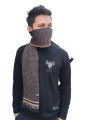 Black And Grey Winter Woolen Scarf, Soft Muffler Stylish Fashion Scarf For Men And Women.