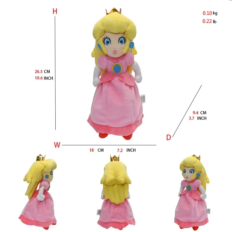 Super Mario Bros Plush Toys Princess Peach Daisy Rosalina Soft St￭ Doll Gift