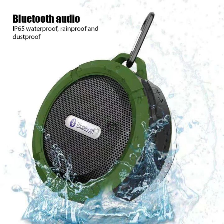 HOT SALE】 Portable Column Mini Speaker Waterproof Outdoor Shower