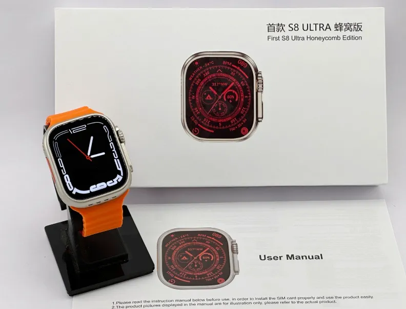 S8 Ultra Honeycomb Edition Smartwatch 4g Supported android Watch With  Camera GB RAM 64 GB ROM Smartwatch