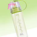 Sports bottle mist water bottle water bottle misting water bottle drink bottle water Spray Bottle Clear Scale 600ml Large Capacity Plastic for Sports Hiking Picnic.