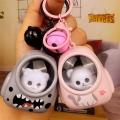 Creative Bear Keychain Starry Cute Small Night Light Keychain Kawaii Light Up Astronaut Keychain for Car Accessory Backpack.