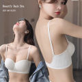 Seamless bra beautiful back bra gathered bra U back push up bra 3D CUP soft bra.