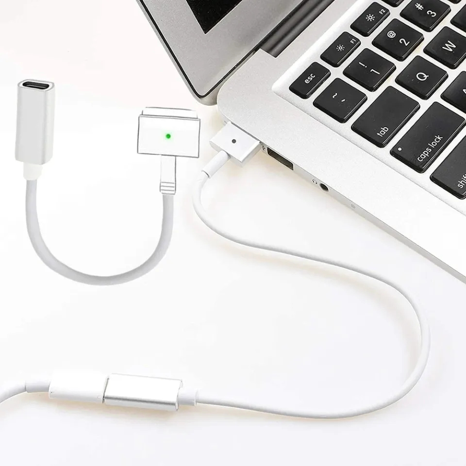 USB -C Female to Magnetic 1/2 Charging Cable Adapter for Macbook