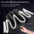 For Audi Quattro A7 TT RS5 RS6 RS7 S7 S8 QS5 Automatic Umbrella with Led Light Umbrella 10 Ribs 3-folding Inverted Umbrella. 