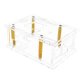 For Orange Pi 3B Acrylic Case Transparent Shell Active Passive Cooler Cooling Fan Heatsink Durable Easy Install Easy to Use.