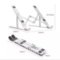 Air Space Adjustable Laptop Desk Aluminum Alloy Material Non Slip.