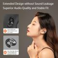 Tinzzi Painless Wear Earhook Bluetooth Headphones TWS Wireless Earbuds 9D Hifi Stereo Sound Ear Clip Handfree Call Earbuds with Charger Box. 