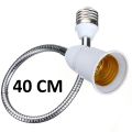 E27 LED Light Bulb Lamp Holder Flexible Extension Adapter Converter Screw Socket.
