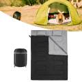 Outdoor Double Sleeping Bag 2 Person Portable Warm Bag for Adults Mountaineering Black. 