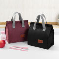 1 Pcs Thermal Insulated Lunch Bag Large Capacity Food Storage Handbag Carrier Tote with Velcro Closure for Kids & Adults School Office Picnic Portable Waterproof Thermal Bento Box Carrier Tote with Velcro Closure.