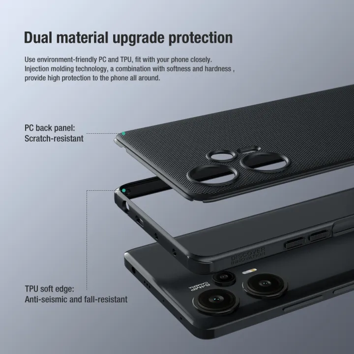 Nillkin%20For%20Xiaomi%20Poco%20F6%20/%20F5%205G%20Case%20Super%20Frosted%20Pro%20Shield%20TPU%20and%20PC%20Protection%20Back%20Cover%20For%20Xiaomi%20Poco%20F5%205G%20-%20Image%202