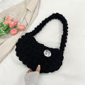 Soft Cloud Bubbles Handbags For Woman Girls Pleated Cloud Underarm Bag Pouch Bag Casual Shoulder Bag Women Cute Purse Cherry Super Store.