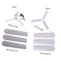 12V Portable Ceiling Fan,19.7”/27.5'' Mini Hanging Ceiling Fan 3 Leaves Hanging Camping Tent Fans for Outdoor F19E. 