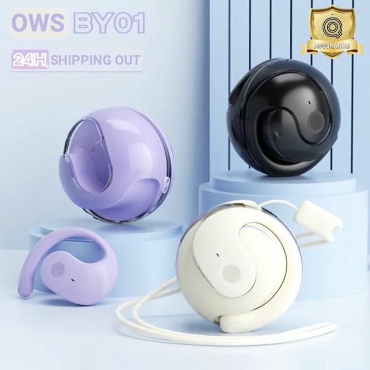 OWS BY01 Earbuds HiFi Sound Quality Wireless Bluetooth-Compatible Non-hanging EarHeadset IPX5 Waterproof with Large Capacity Ba