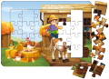 Mixed Series-2 4 Packs 24 Pieces Jigsaw Puzzles Duplex Paper Board Size 7.25×10 inch for Kids Educational Brain Teaser Boards Toys. 
