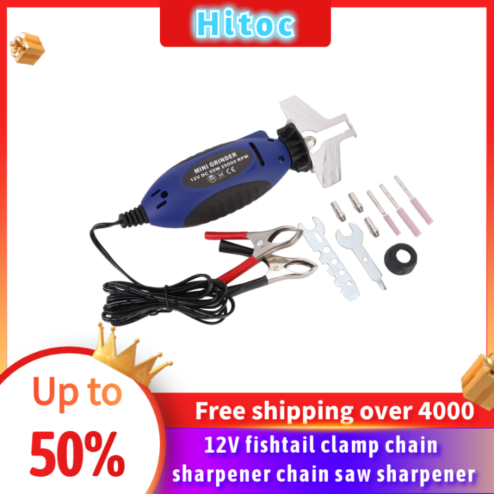 12V Mini Chainsaw Sharpener Electric Chain Grinding Machine Chain Saw ...