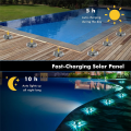 4pack Solar Pool Deck Lights Pool Side Floor Lights,Outdoor Above Ground and Inground Swimming Pools Accessories. 