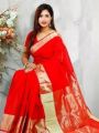Tangail Taat Multicolor 12 Haat Half Silk Saree For Women. 