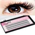 Premium Individual Dovetail Eyelash Extension Natural 3D Cluster Eyelashes Professional Makeup Flared Lashes. 