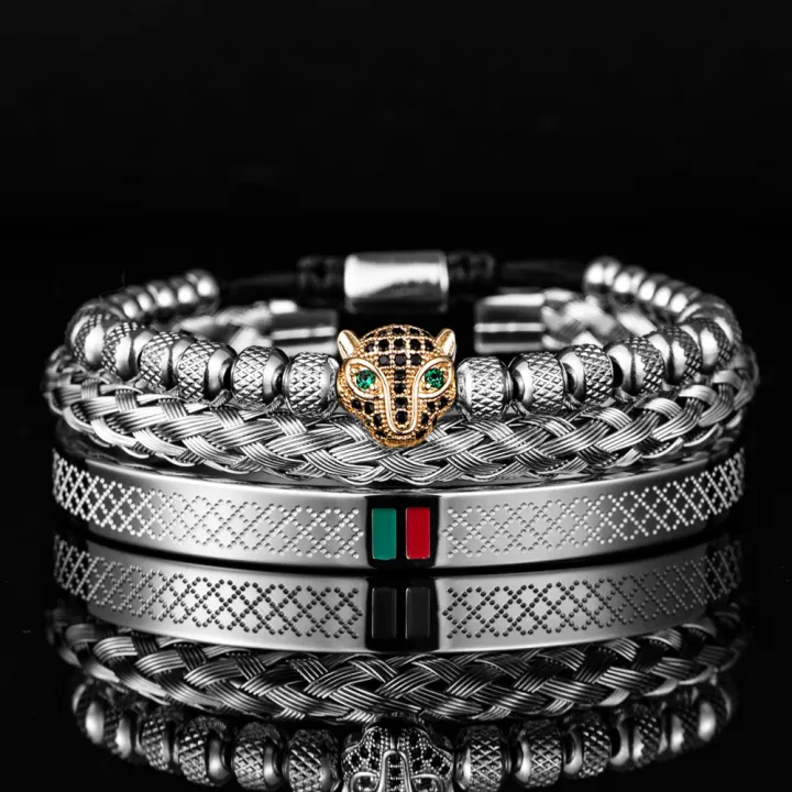 Gucchi%20Stainless%20Steel%20Round%20Bracelets%20for%20Men%20-%20Image%202