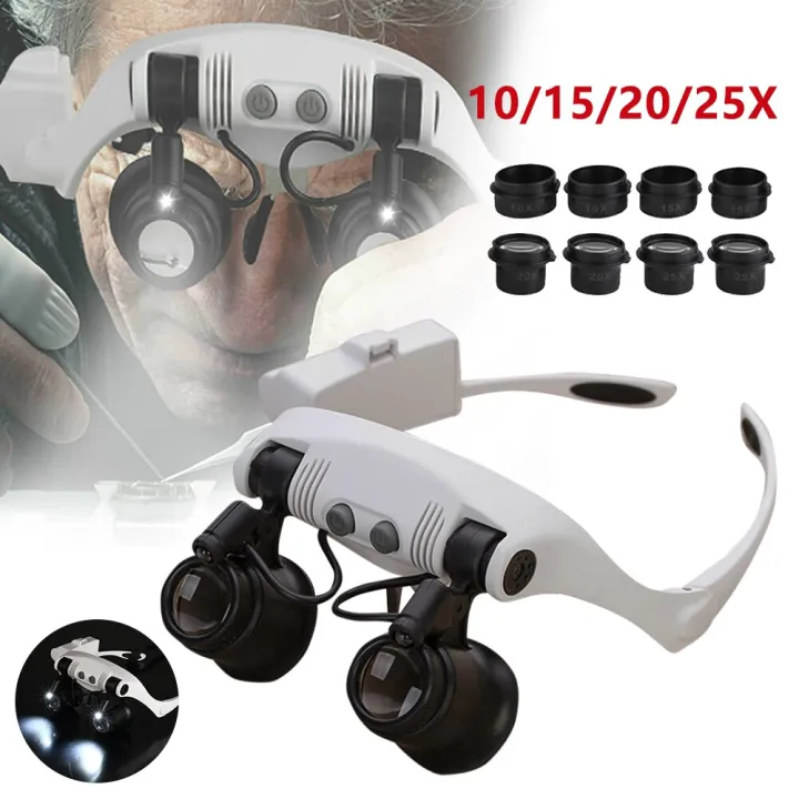rtable%2010X/15X/20X/25X%20Head%20Wearing%20Magnifier%20Double%20Eye%20Magnifying%20Glasses%20with%20LED%20Light,Jewelry%20Appraisal%20Watch%20Repair%20Tool%20-%20Image%203