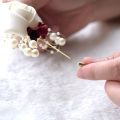 Boutonniere Lapel Pins Wedding Corsage Suit Buttonhole Silk Roses Gold Leaves Men Women Brooch Flowers Mariage Accessories. 
