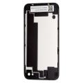 Black Replacement Back Glass Cover for iPhone 4S.