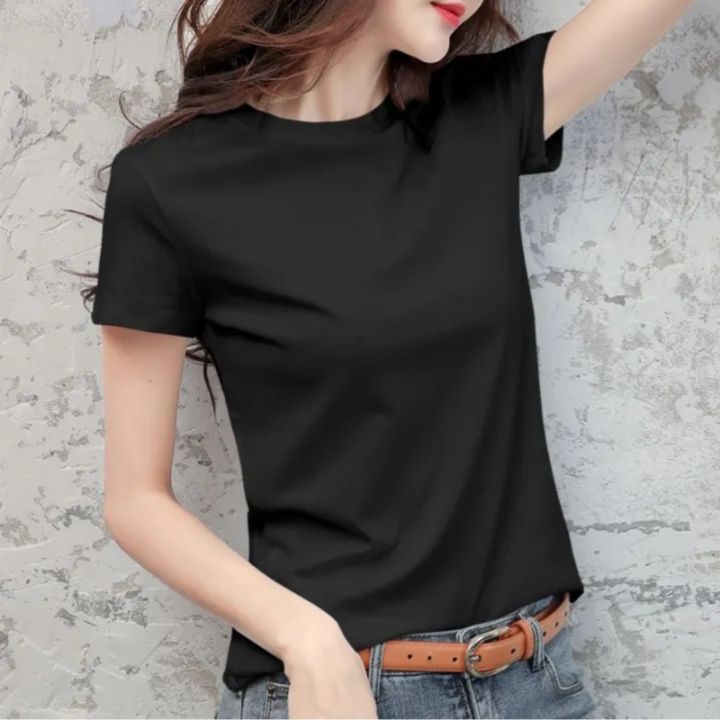 Half Sleeve Chinese Microfibre Tshirts for Women