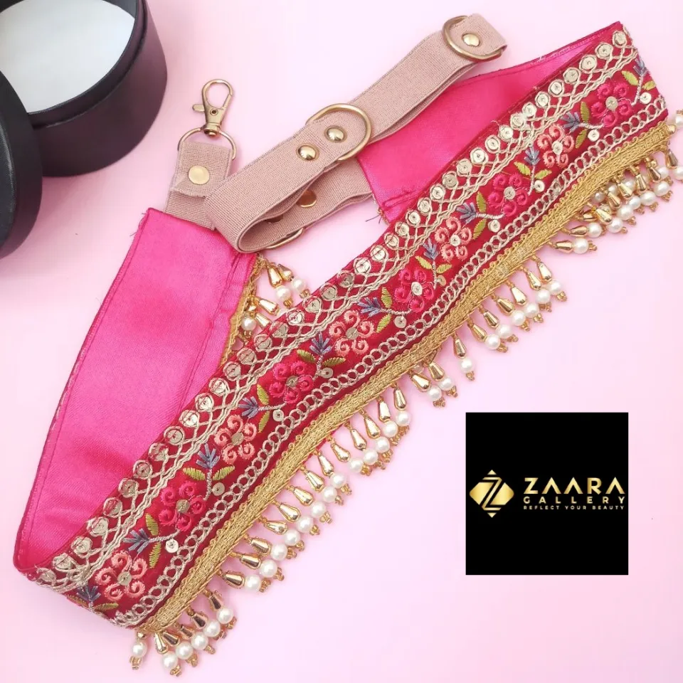 Traditional Embroidery Cloth Waist Belt Kamar Patta Kamar Bandh