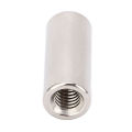Threaded Sleeve Rod, High Strength M6x1.0 Round Coupling Nut Stainless Steel 20 Pcs for Mechanical Maintenance. 