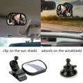 2 in 1 Mini Children Rear Convex Mirror Car Back Seat Baby Mirror Adjustable Auto Kids Monitor Safety Car Rearview mirror. 