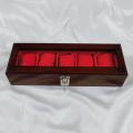 Wooden Watch Organizer 5 partition watch box for men and women. 