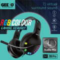 Original H200 Pro Wired Gaming Headset – Noise Cancelling Mic, RGB Light, Surround Sound, Comfortable Over-Ear Design. 