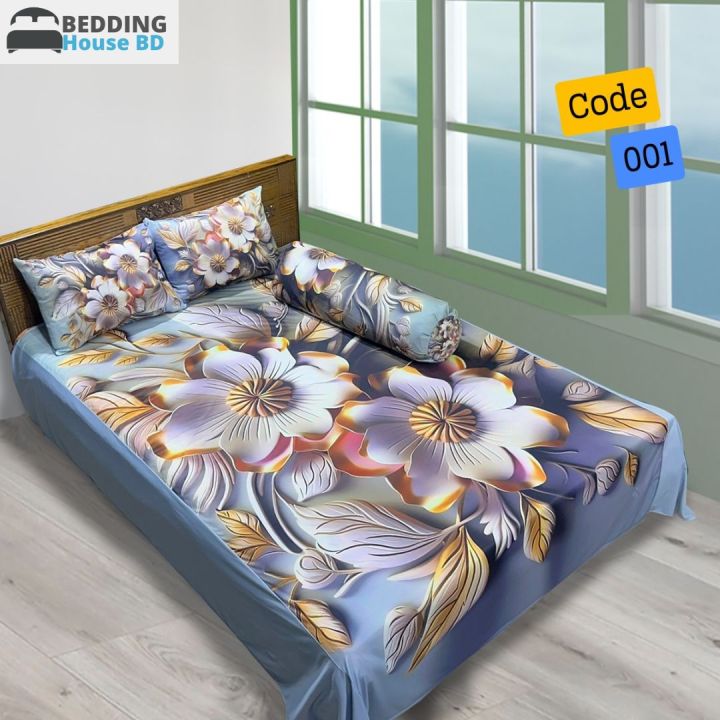 3D%20Printed%20King%20Size%20Bed%20Sheet%20With%202%20Head%20pillow%20Covers%20And%20One%20Side%20pillow%20Cover%20-%20Image%203