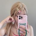 Y2K Exquisite Elegant Metal Wave Duckbill Hair Clips/ Versatile Pink Heart Rhinestone Side Bangs Hair Ornament. 