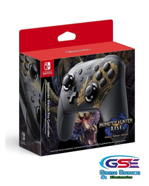 Exceptional Quality - Nintendo Switch Wireless Pro Controller - Monster Hunter Rise Edition - Effortless Usage