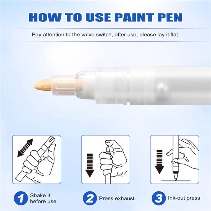 12%20Pack%206/3%20mm%20Empty%20Fillable%20Blank%20Paint%20Touch%20Up%20Pen%20Markers%20Round%20-%20Image%204