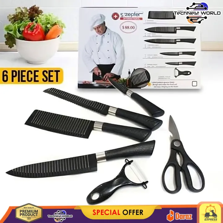 Kitchen Tool Set For Kitchen Zepter 6-Piece Stainless Steel Kitchen Tool Set – Premium Imported Quality