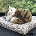 Cute Cloth Pad Plush Cats with Sound Simulation Mini Cat Toy Children Birthday Gifts Creative Imitation Cat Ornaments Home Decor. 