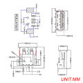 10Pcs USB2.0 Type A Standard Port Female Solder Jacks Connector PCB Socket USB-A type SMT 4Pin jingu.