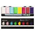 Superior Water color cake Paint set - 8 Metallic , pearl With Brush set. 