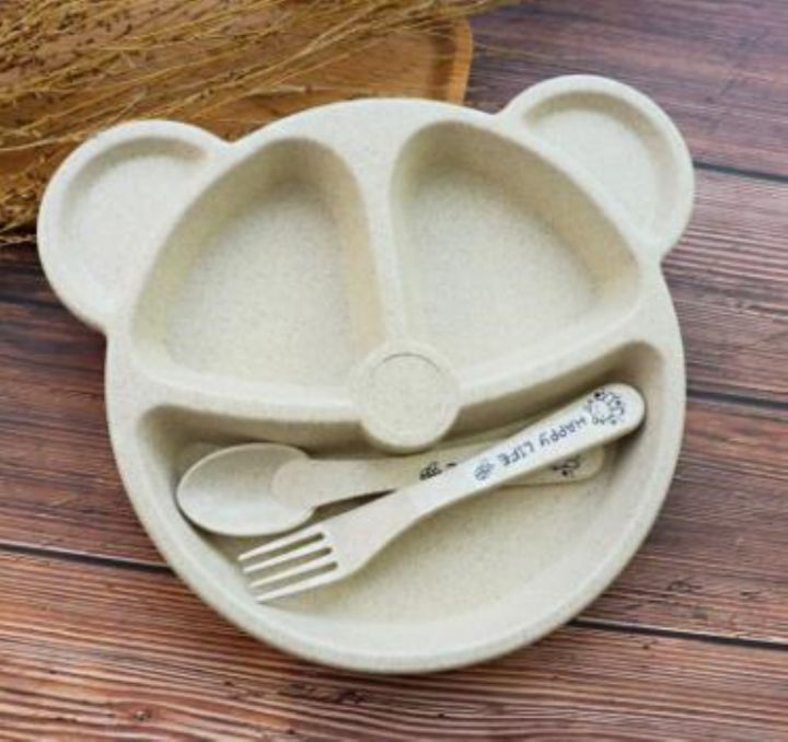 3pcs/set%20Wheat%20Straw%20Tableware%20Cartoon%20Bear%20Children%20Dishes%20Kids%20Dinner%20Plate%20Baby%20Fork%20Spoon%20Eating%20Dinnerware%20Dish%20Set%20-%20Image%209
