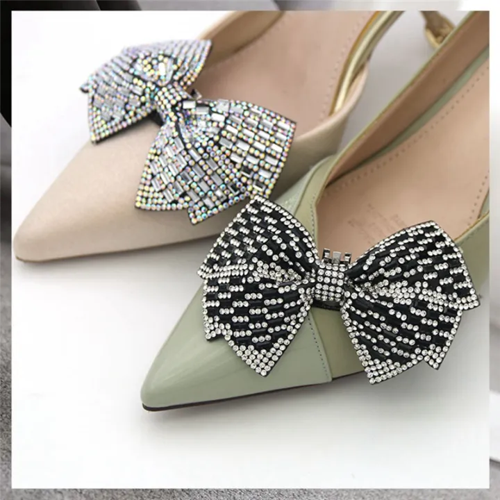 2Pcs%20Women%20Sparkle%20Bow%20Detachable%20Shoe%20Clips%20Removable%20Shoe%20Buckles%20Decorative%20Shoes%20Accessories%20for%20Wedding%20Party%20C%20Easy%20to%20Use%20-%20Image%205