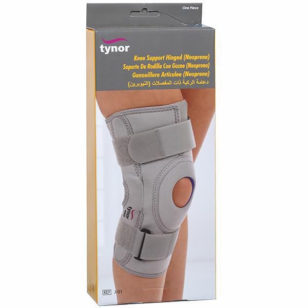 Tynor Knee support Hinged (Neoprene)(J01)for rigid support with controlled compression around knee