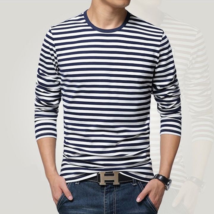 Navy%20style%20long-sleeve%20shirt%20men%20T-shirt%20o-neck%20stripe%20t%20shirt%20men%20shirt%20navy%20vintage%20basic%2095%25%20cotton%20shirt%20-%20Image%204