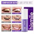Hismile V34 Purple Color Corrector Teeth Toothpaste Effective Whitening Teeth Mousse Oral Cleaning Whitening Toothpaste Product. 