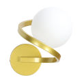 LED Wall Sconces G9 Base White Glass Modern Spiral Wall Lamp For Stair Living. 